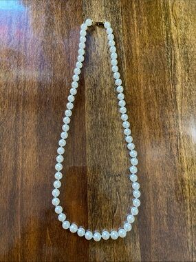 Monet White Pearl Single-Strand Necklace
